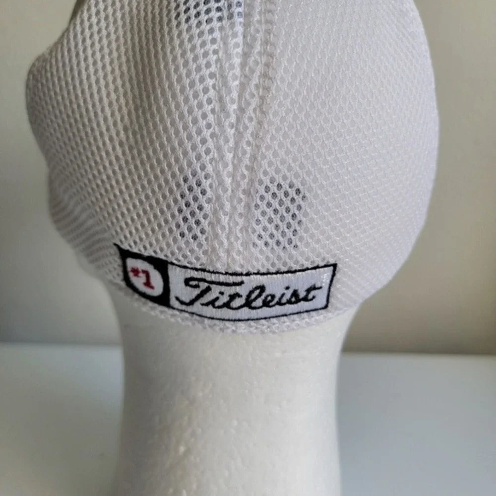 Titleist FootJoy FJ Golf Hat Cap Logo White‎ Black New Era Size Medium Large